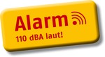 Alarm: 110 dBA laut